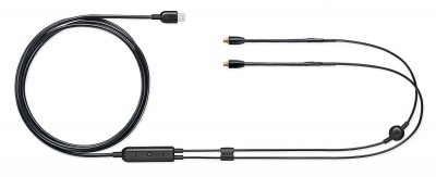 Shure Remote + Mic Lightning Accessory Cable for SE Model Earphones.