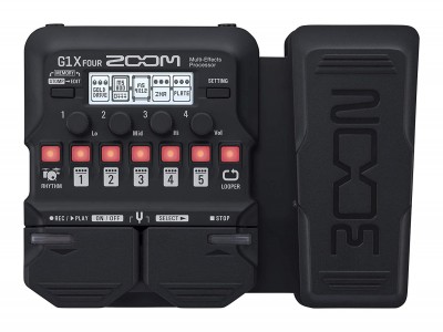 Zoom G1X FOUR Multi-effects Processor with Expression Pedal Multi-effects Processor.