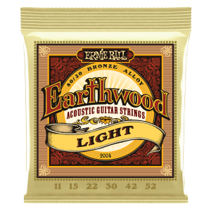 Ernie Ball 2004 Light Earthwood 80/20 Bronze Acoustic Strings - .011-.052