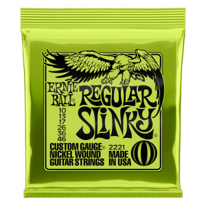 Ernie Ball 2221 Regular Slinky Nickel Wound Electric Guitar Strings - .010-.046