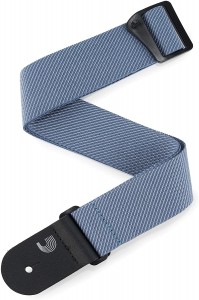 D'Addario 50TW02 Classic Tweed Guitar Straps - Blue