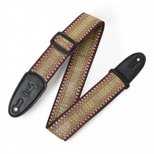 Levy's M8TF-01 Woven Strap - Burgundy Thai Motif