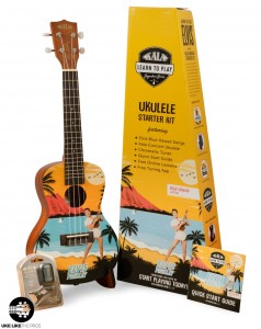 Kala LTP-C-EBH Elvis Starter Learn To Play Ukulele Starter Pack