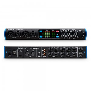 PreSonus Studio 1810C 18-in/8-out USB-C Audio Interface.