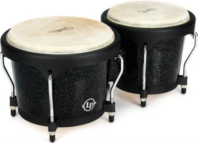 Latin Percussion LPA601 Santana Aspire Bongo Set - Black Magic