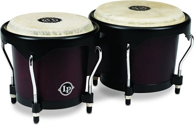 Latin Percussion LP601NY-DW City Wood Bongos - Dark Wood