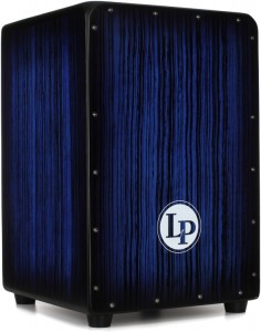 Latin Percussion LP1332-BBS LP Aspire Accents Cajon - Blueburst Streak Finish