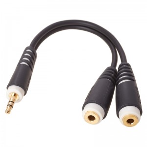 Klotz AYB-4 Headphone Splitter 0.2 Meter with 3.5 mm Mini Jack to 2 x Female 3.5mm Mini Jack cable