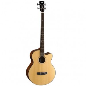 Cort AB850F-NAT Acoustic Electric Bass Guitar w/Bag, Natural